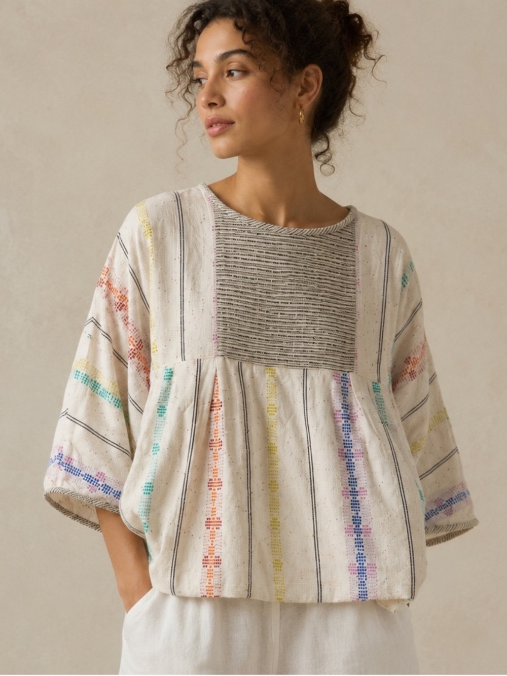Ace & Jig Top in “Sun-kissed” textile